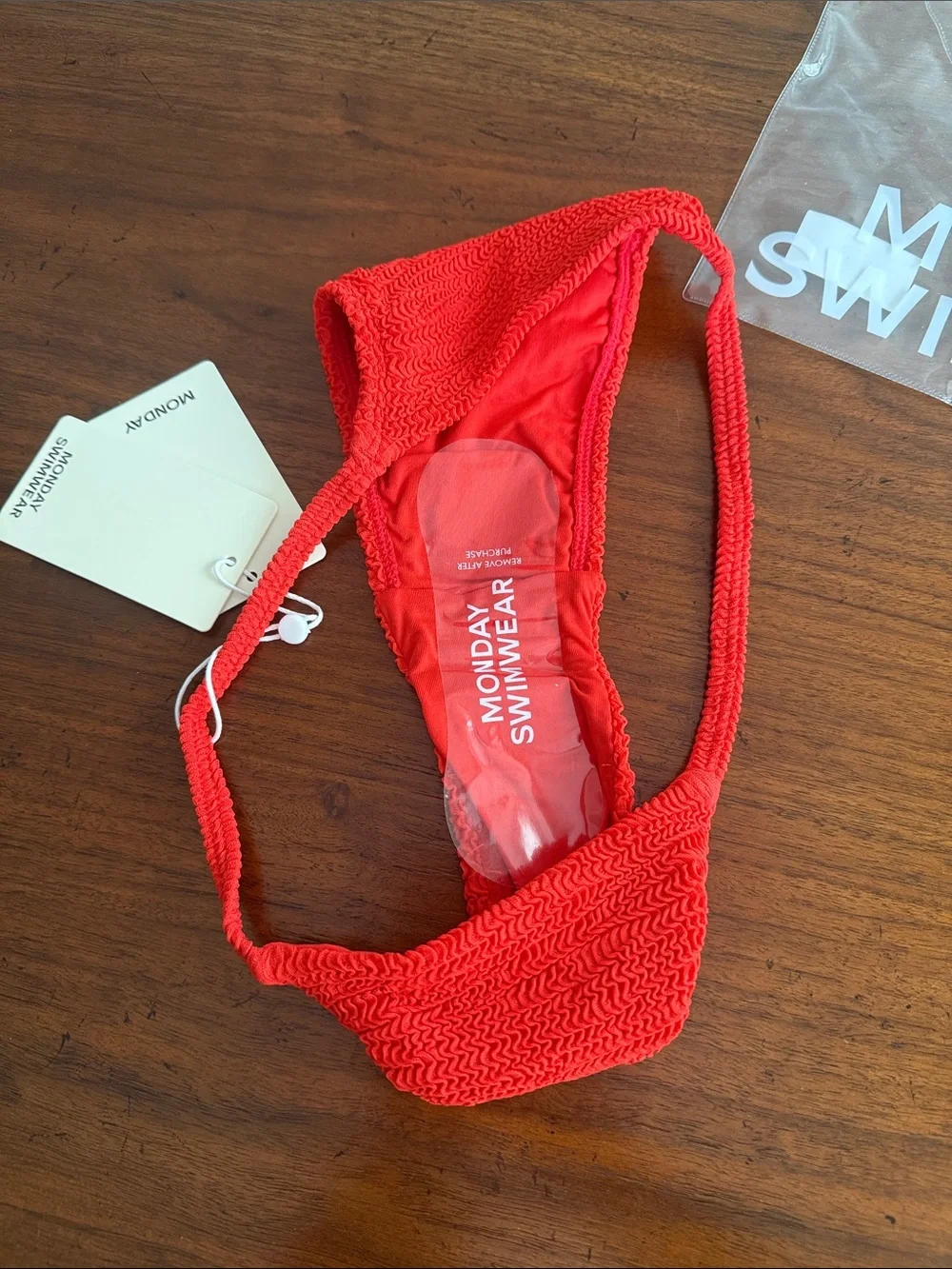 Monday Swimwear Chili Pepper Crinkle Barbados Bottoms